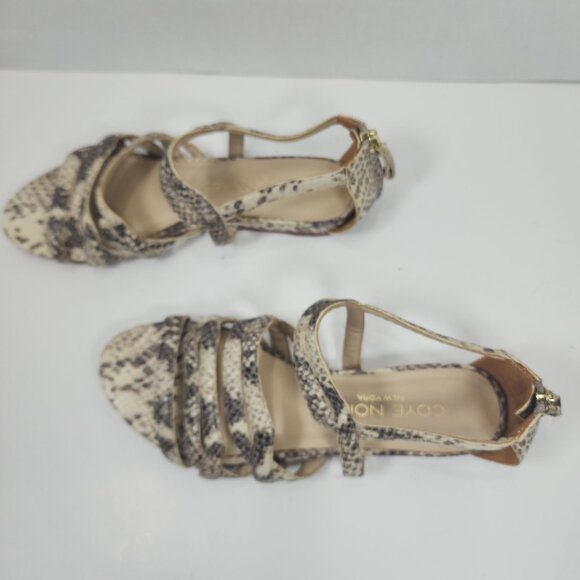 Coye Nokes Newyork  Brown/Grey /women strappy  Open toe Sandal, Size 37 - Picture 7 of 13